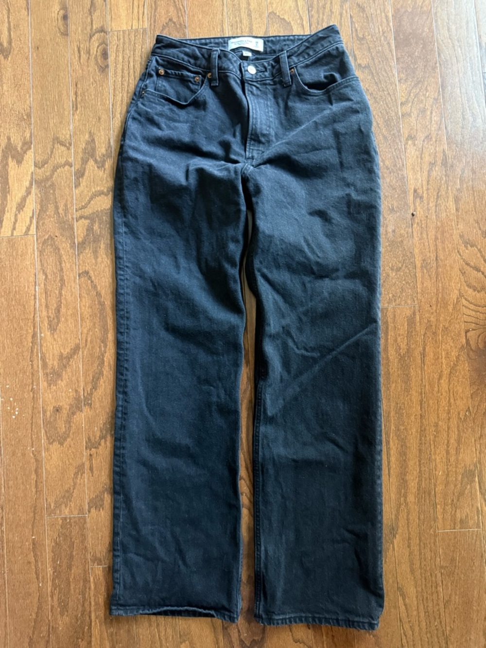 Abercrombie & Fitch Black the 90s relaxed Jean high rise size 6